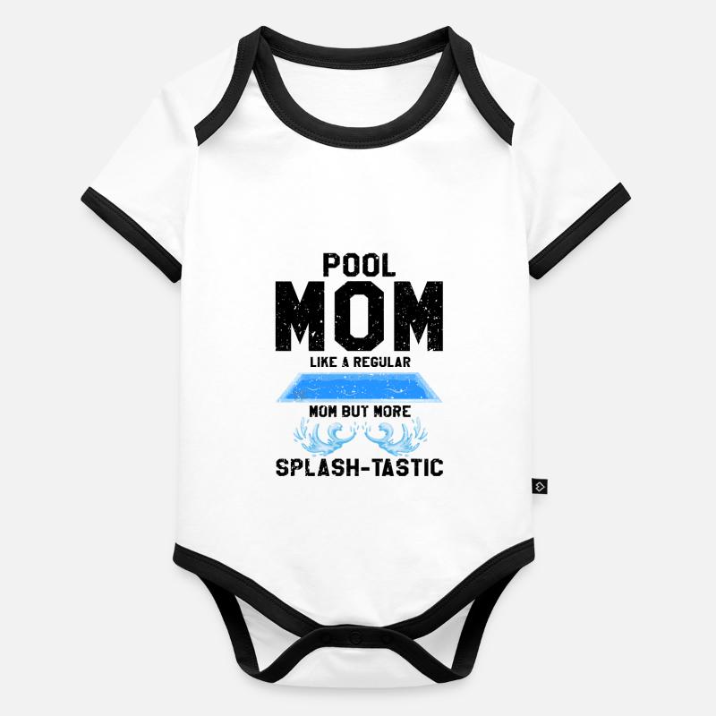 Conceptions de sauveteurs pour les techniciens de piscine Body Bébé bio contrasté manches courtes