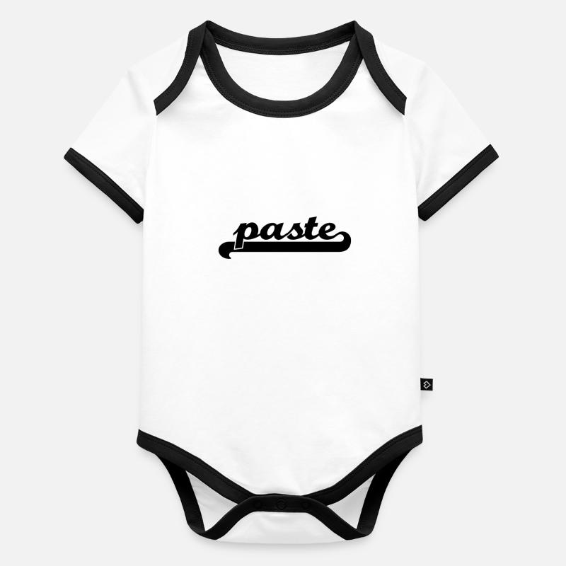Passendes Zwillingsoutfit eineiige Zwillinge Baby Bio-Kurzarm-Kontrastbody