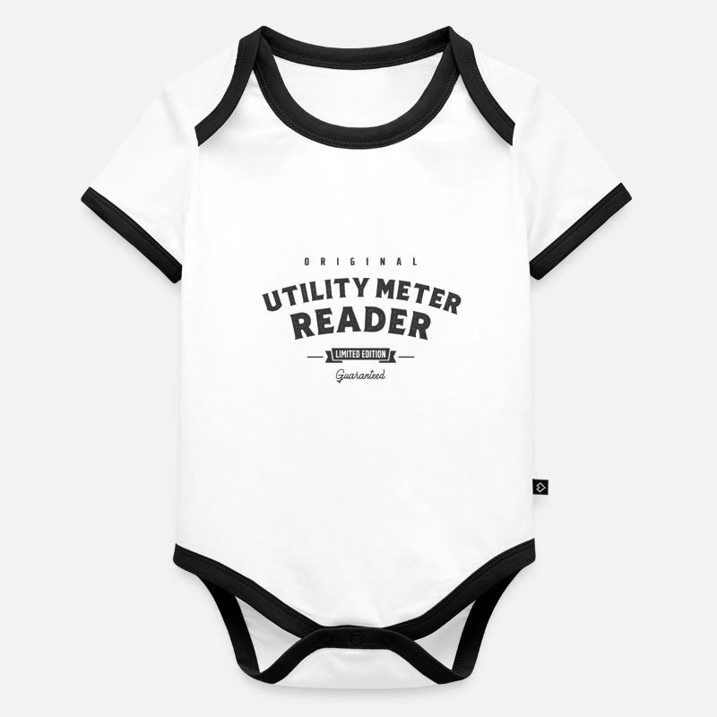 Utility Meter Leser Lustige Berufsbezeichnung Beruf Baby Bio-Kurzarm-Kontrastbody