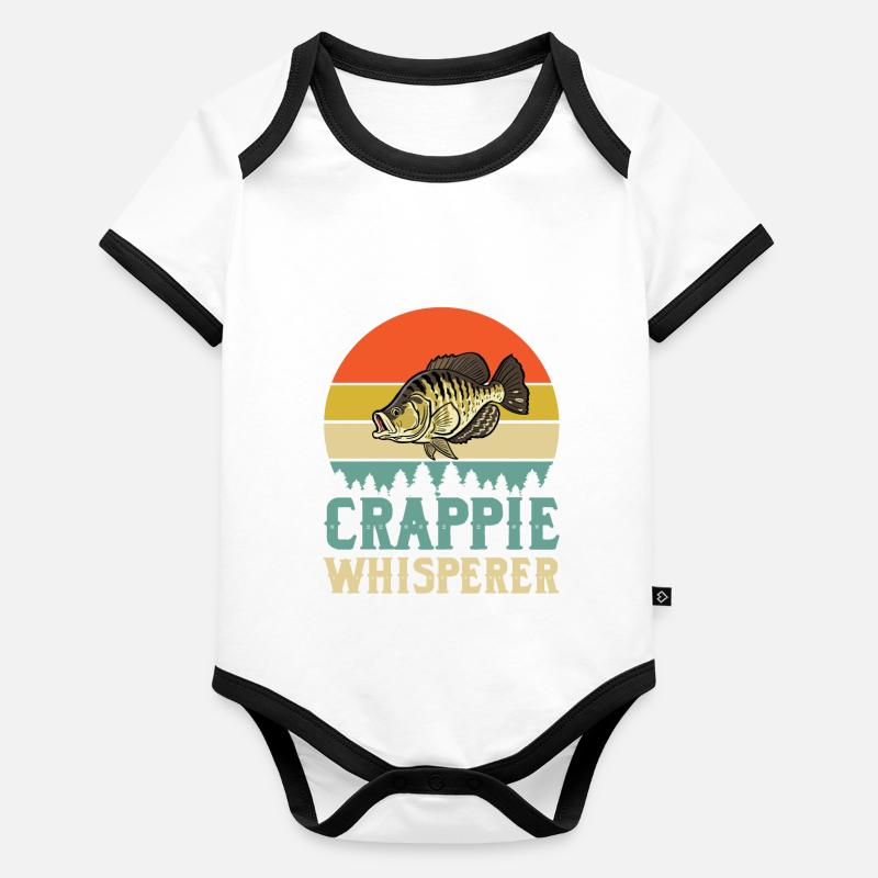 Chuchoteur de crappie Body Bébé bio contrasté manches courtes