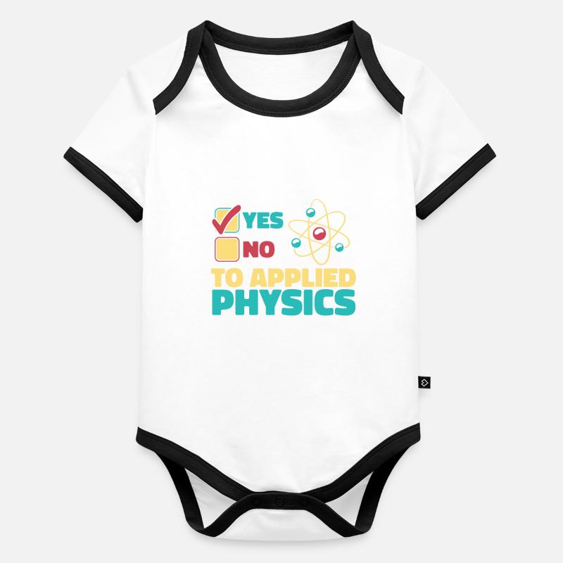 Physics Physicist Organic Baby Contrasting Bodysuit