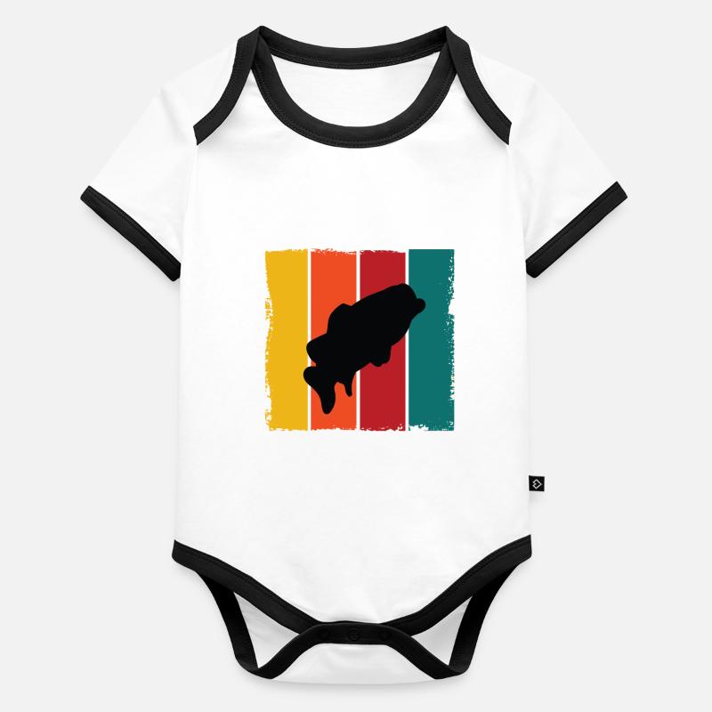 Perch Silhouette Organic Baby Contrasting Bodysuit