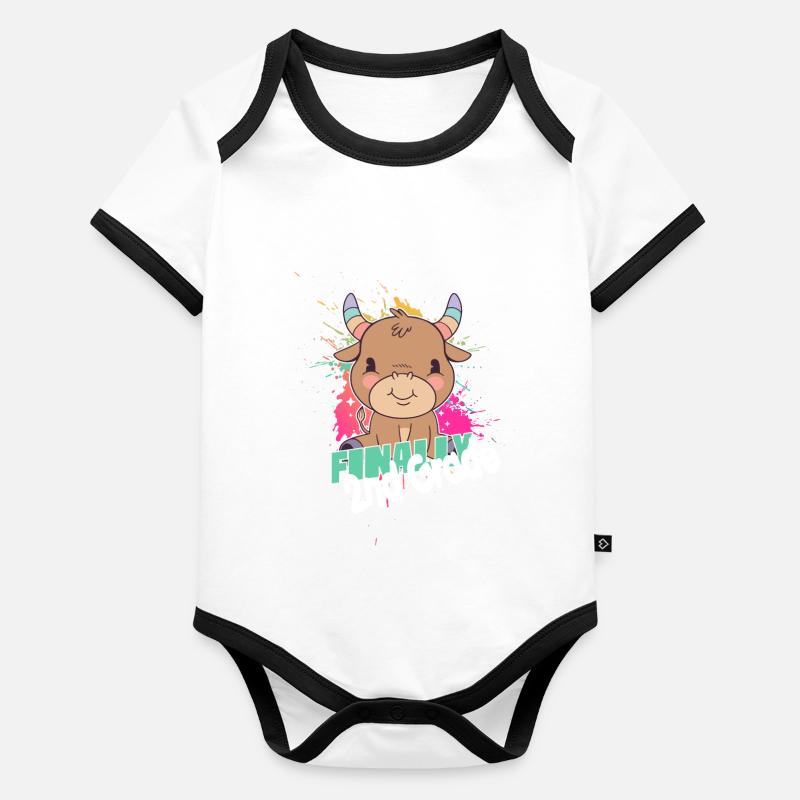 2nd Grade Squad, Second Grader - Organic Baby Contrasting Bodysuit - undefined