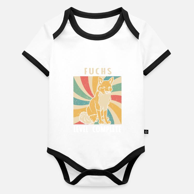 Fuchs level complete Baby Bio-Kurzarm-Kontrastbody