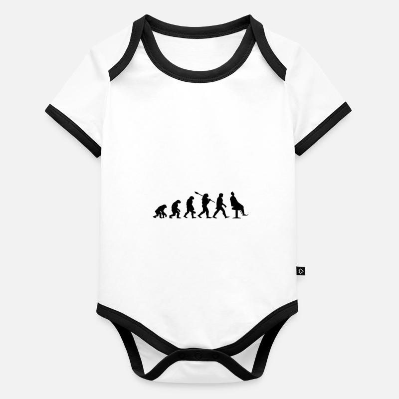 Évolution coiffeur Body Bébé bio contrasté manches courtes