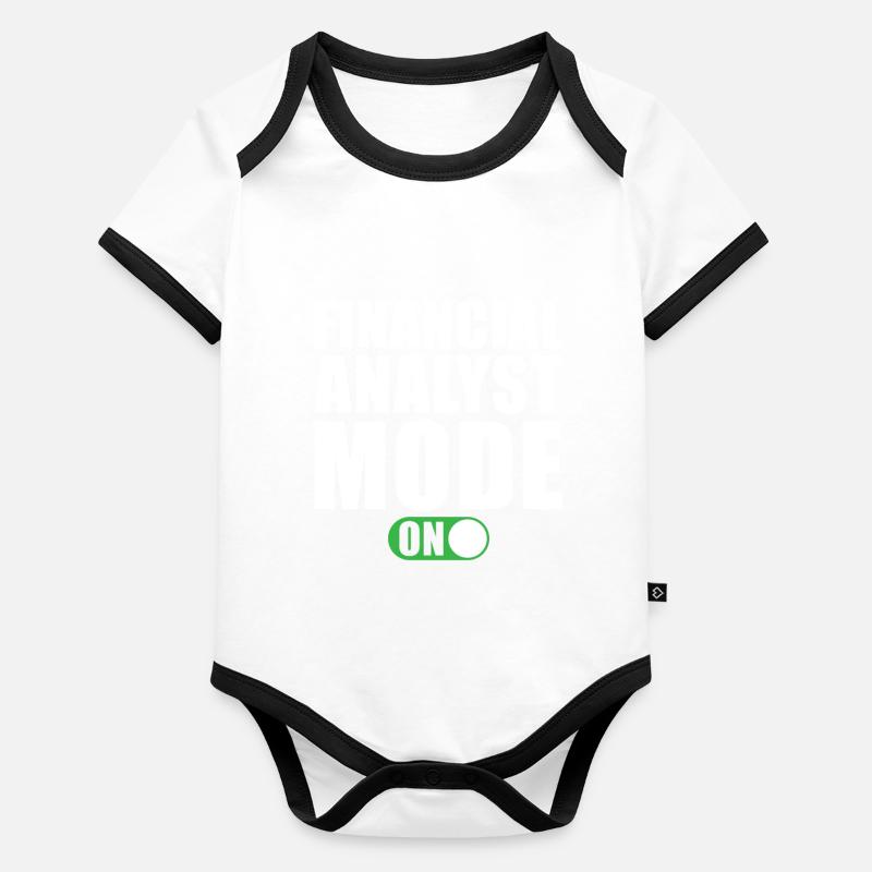 Mode Analyste financier activé Body Bébé bio contrasté manches courtes