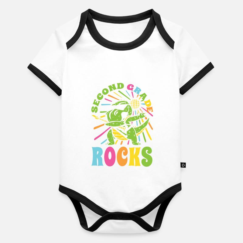 Second Grader Awesome Back To School Lifestyles Baby Bio-Kurzarm-Kontrastbody