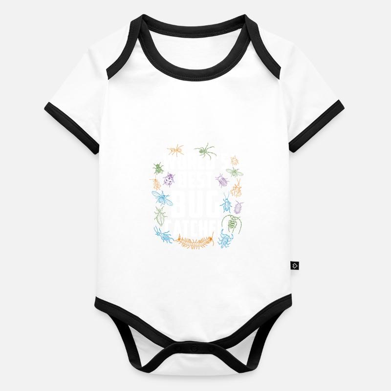 Worlds Best Bug Catcher Funny Entomologen Bug Baby Bio-Kurzarm-Kontrastbody