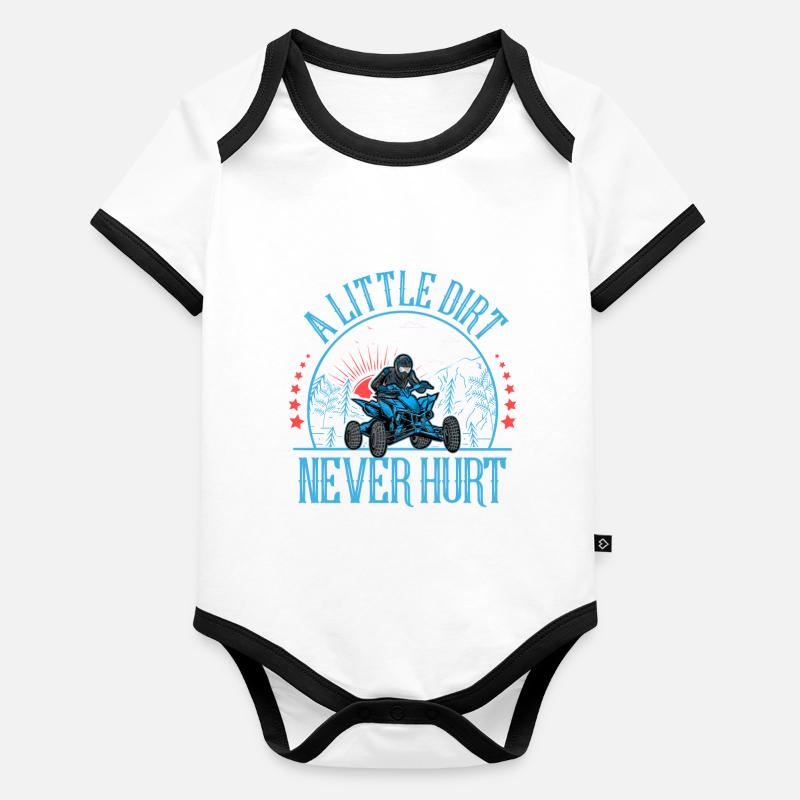 Quad ATV Offroad Quad Riders Body Bébé bio contrasté manches courtes