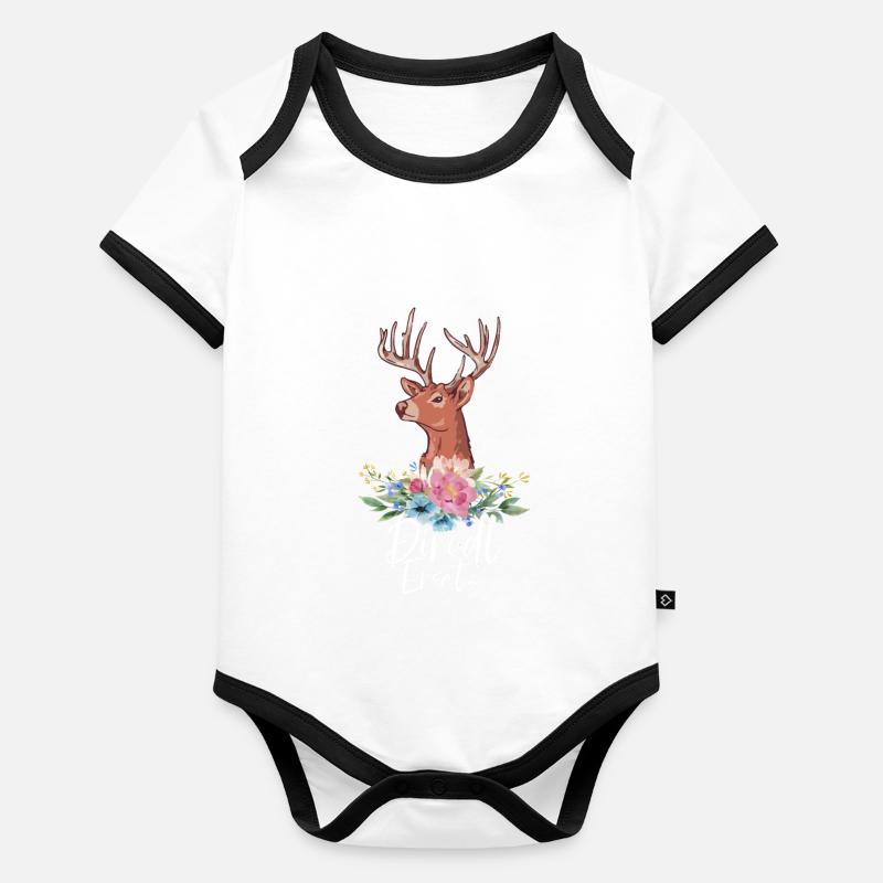 Remplacement de Dirndl Body Bébé bio contrasté manches courtes