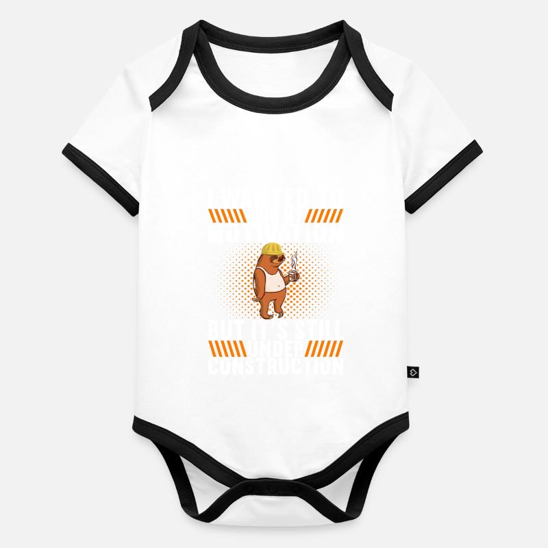 Lustige Sprüche Sarkasmus Baby Bio-Kurzarm-Kontrastbody