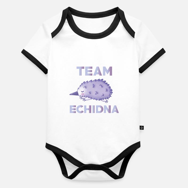 Babouin Body Bébé bio contrasté manches courtes