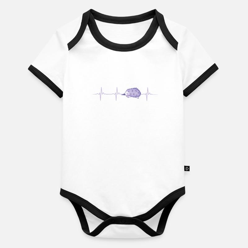 Baboon Organic Baby Contrasting Bodysuit