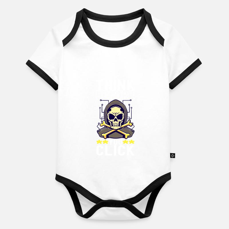 Programmierer Cyber Security Baby Bio-Kurzarm-Kontrastbody