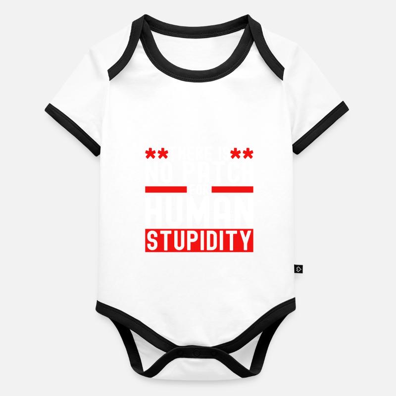 Programmierer Cyber Security Baby Bio-Kurzarm-Kontrastbody