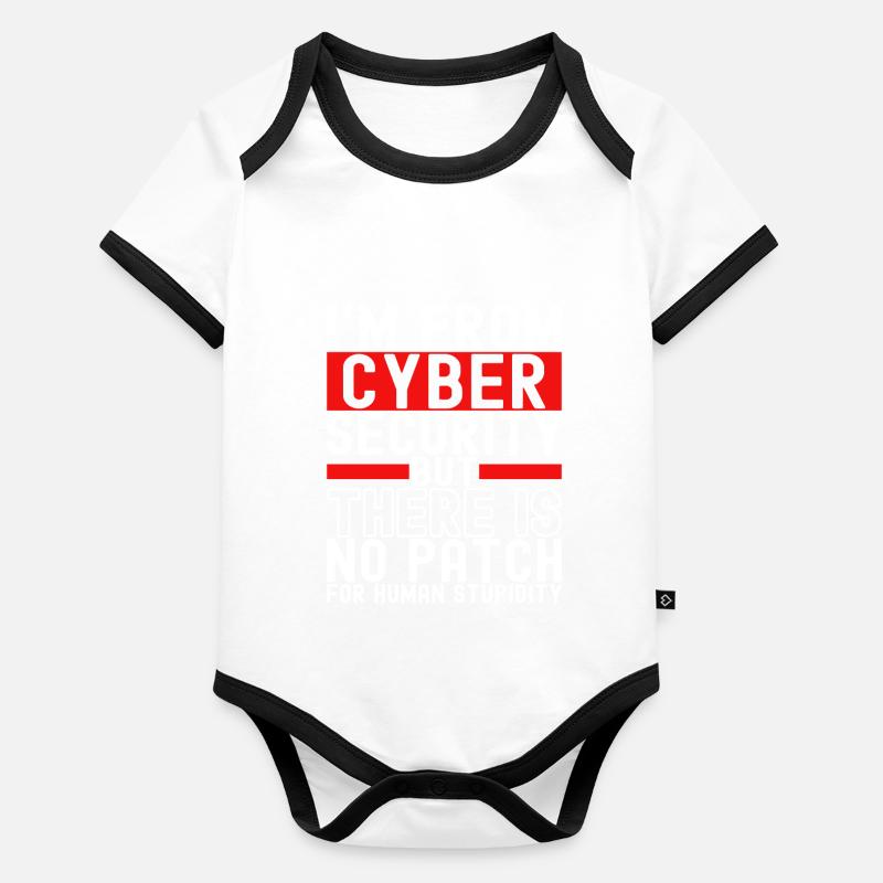 Programmierer Cyber Security Baby Bio-Kurzarm-Kontrastbody