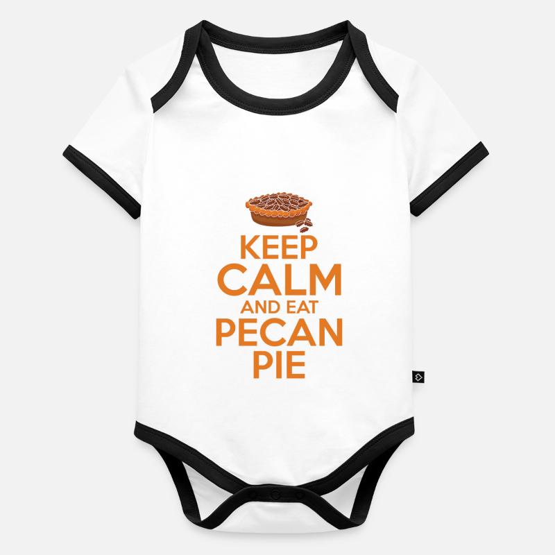 Gâteau aux noix de pécan Gâteau aux noix de pécan Body Bébé bio contrasté manches courtes