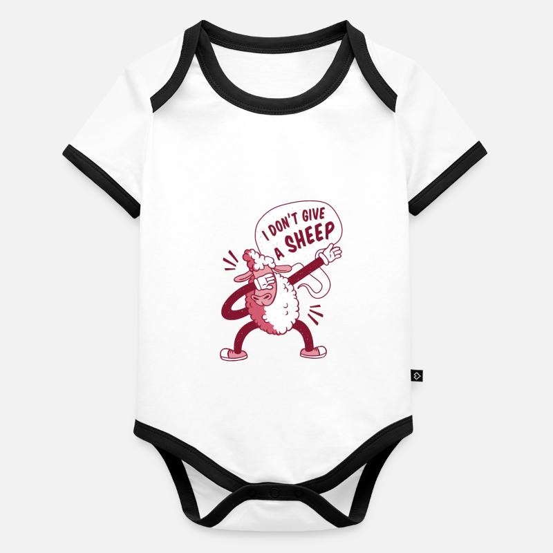 Conception 40 Body Bébé bio contrasté manches courtes