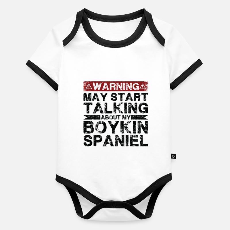 Apropos Boykin-Spaniel Baby Bio-Kurzarm-Kontrastbody