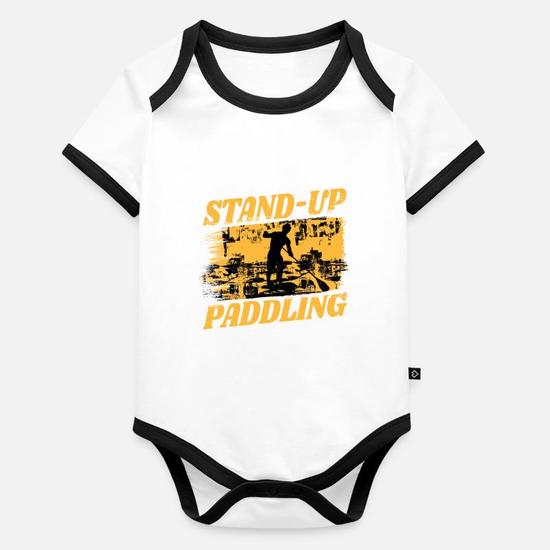 SUP paddle paddle Stand Up Paddle Surf Body Bébé bio contrasté manches courtes