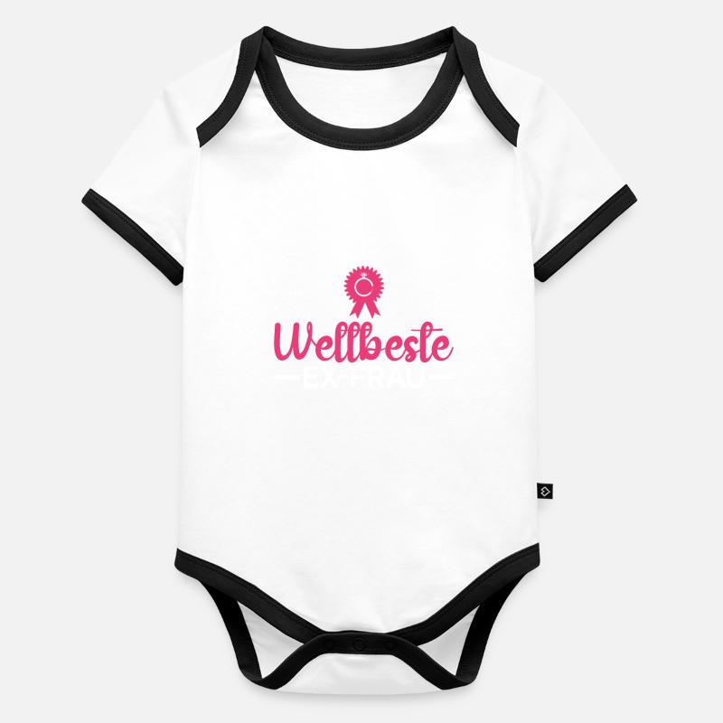 Weltbeste Ex-Frau - Scheidungsparty Scheidung Baby Bio-Kurzarm-Kontrastbody