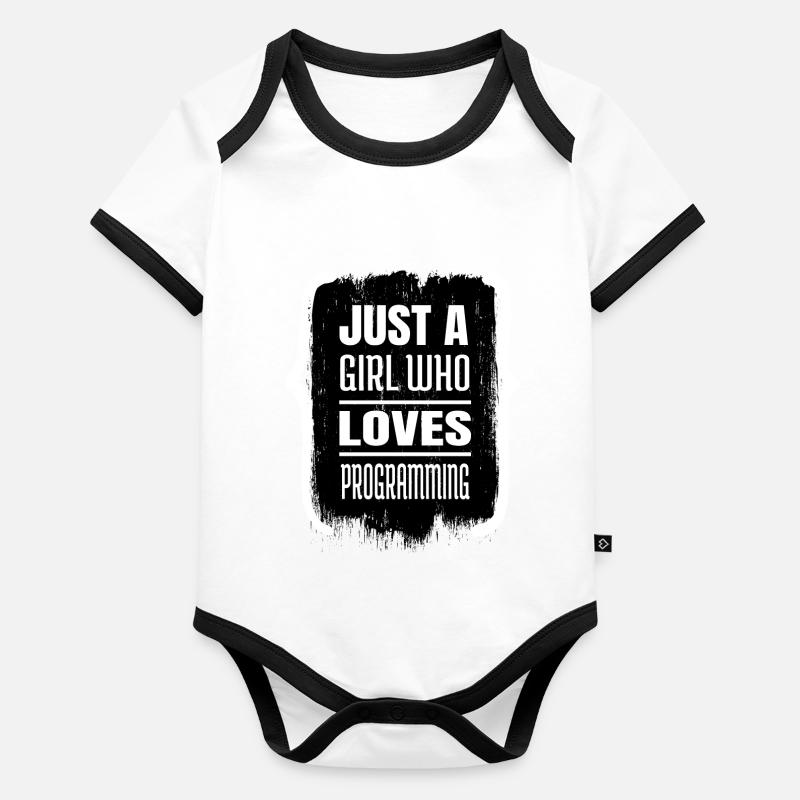 joke cool funny sayings Organic Baby Contrasting Bodysuit