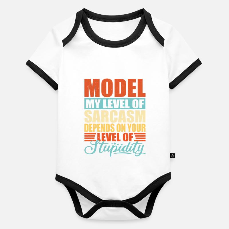 Model Job Saying Organic Baby Contrasting Bodysuit