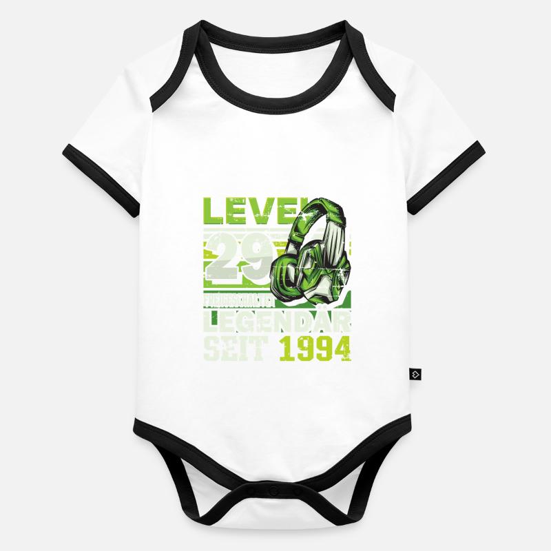 Level 29 freigeschaltet legendär seit 1994 Baby Bio-Kurzarm-Kontrastbody