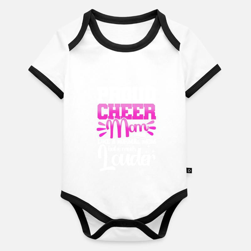 Cheerleading Cheerleader Cheering Team Cheer Coach Baby Bio-Kurzarm-Kontrastbody