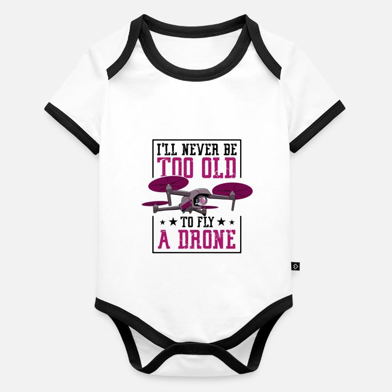 Quadcopter FPV RC Avion Quad Pilotes Body Bébé bio contrasté manches courtes