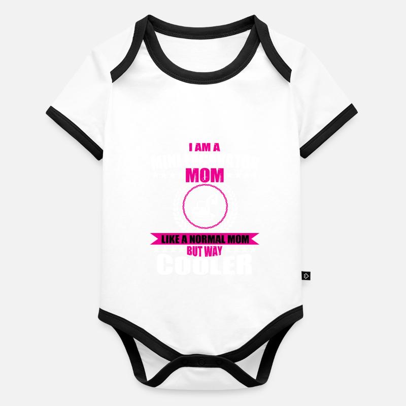 Drôles de -pelles maman Body Bébé bio contrasté manches courtes