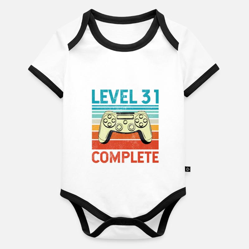 Niveau 31 Terminé Body Bébé bio contrasté manches courtes