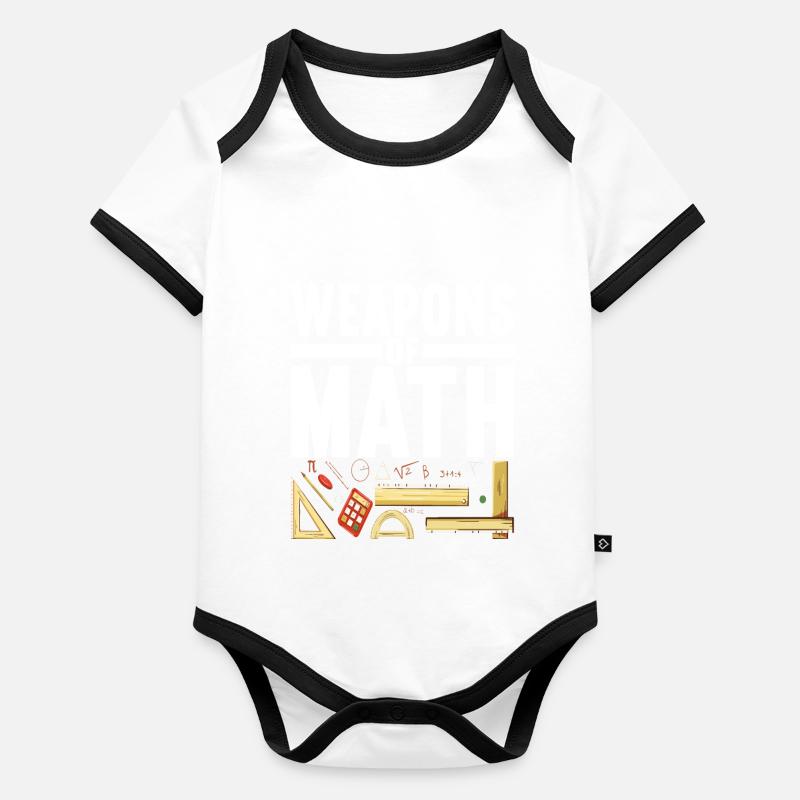 Mathe Mathelehrer Baby Bio-Kurzarm-Kontrastbody