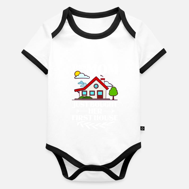 Accueil Maison Maison Achat Propriété Body Bébé bio contrasté manches courtes