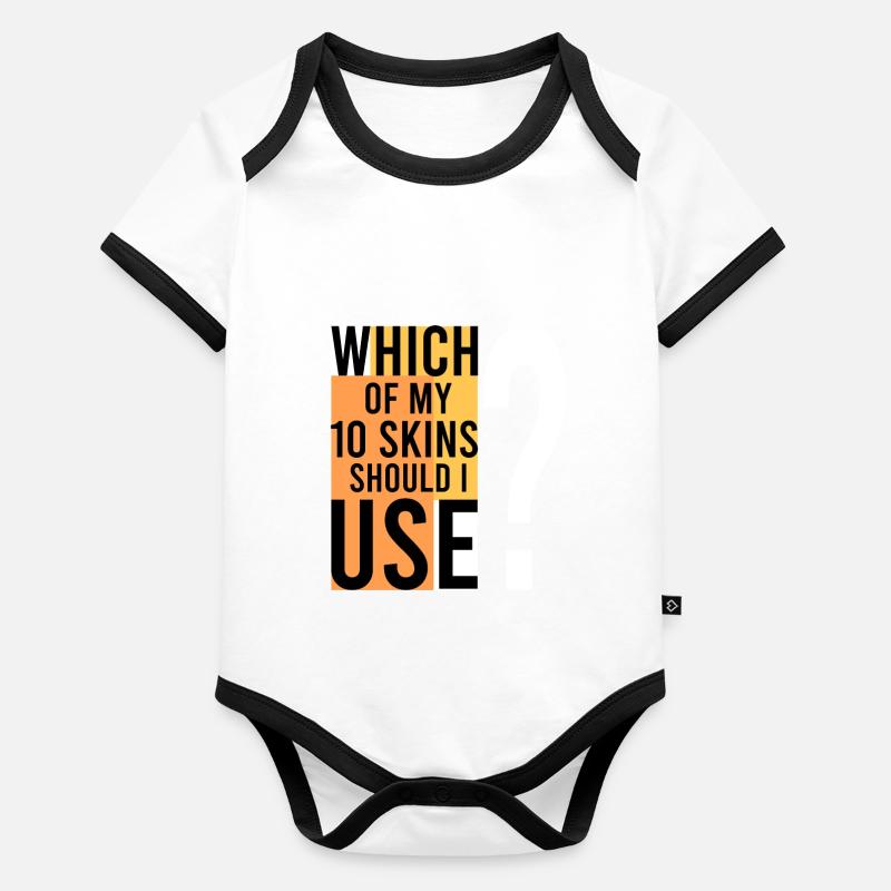 Quel SKIN dois-je utiliser ? Body Bébé bio contrasté manches courtes