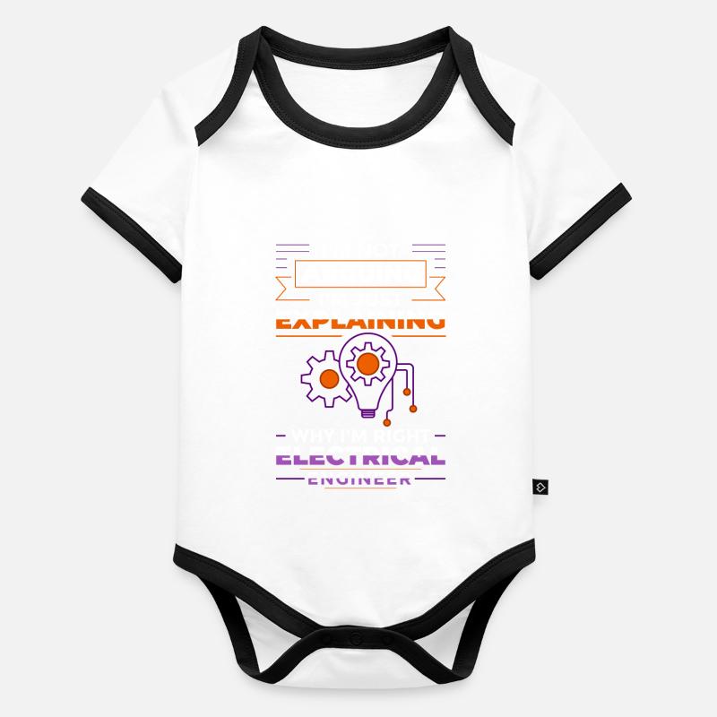 Electrical Engineering Engineer Research Development Organic Baby Contrasting Bodysuit