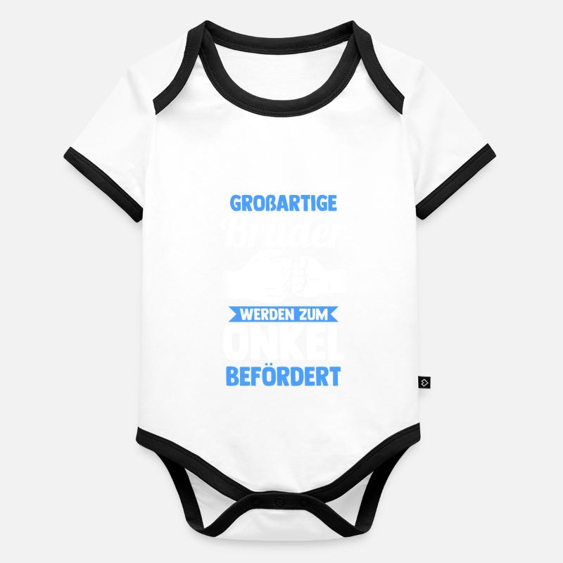 Patenonkel Pate Onkel Baby Bio-Kurzarm-Kontrastbody