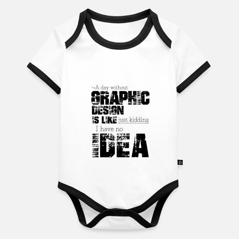 Graphic design Organic Baby Contrasting Bodysuit