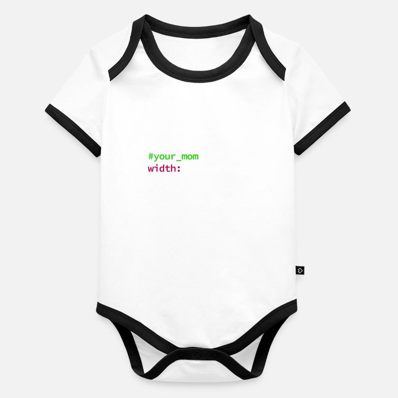 Web und CSS Programmierer Developer Coding Code Baby Bio-Kurzarm-Kontrastbody