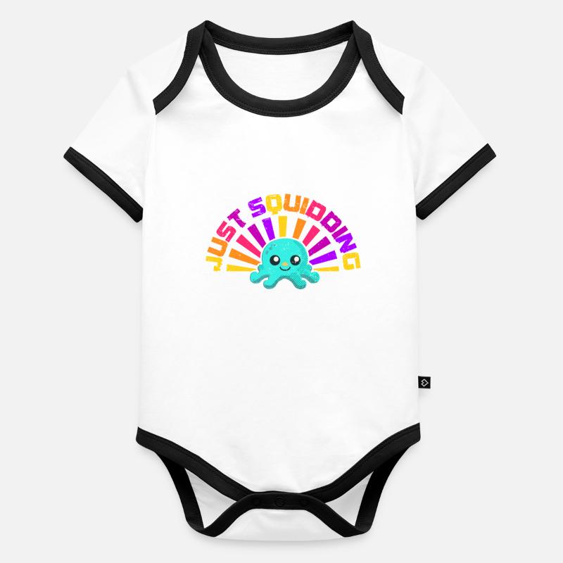 Octopus Octopus Sea Tentacle Octopus Octopus Octopus Organic Baby Contrasting Bodysuit