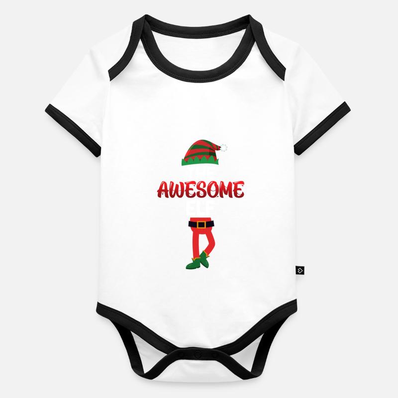 The awesome Elf unglaubliche Elfe Baby Bio-Kurzarm-Kontrastbody