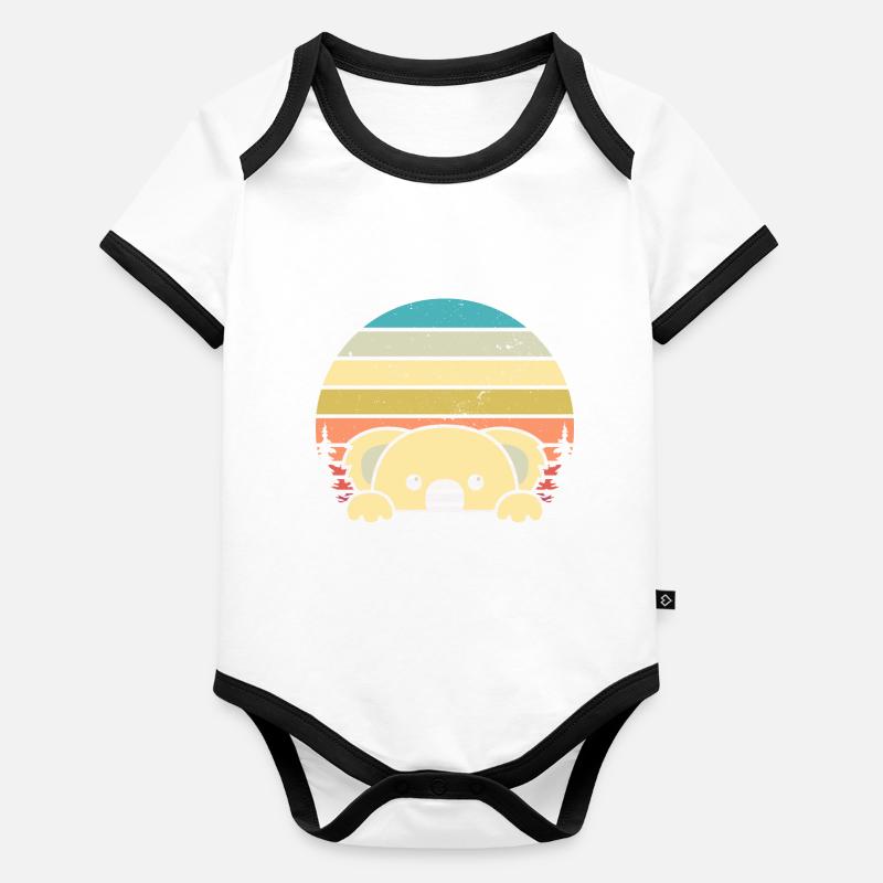 Koalas are impressive Organic Baby Contrasting Bodysuit