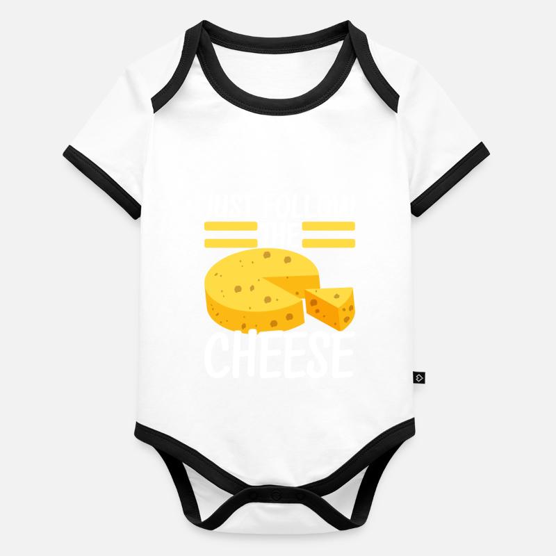 Cheese lovers Gouda cheese Organic Baby Contrasting Bodysuit