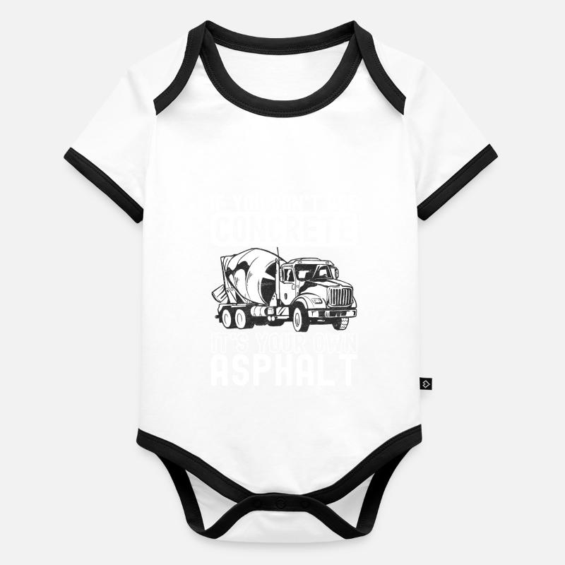 Construction workers Craftsmen Concrete workers Organic Baby Contrasting Bodysuit