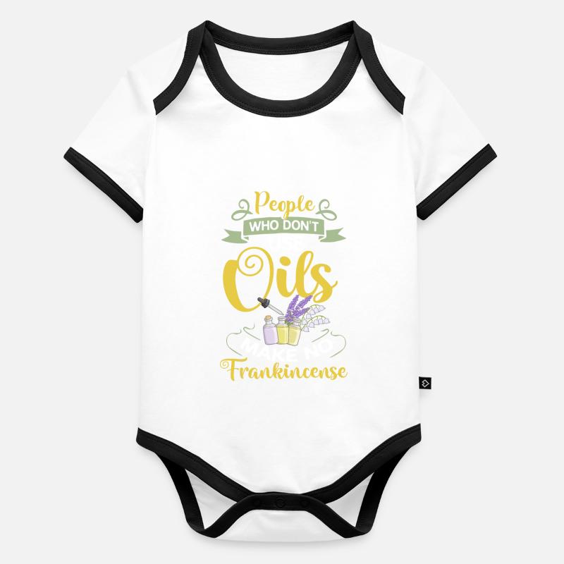 Essential Oil Diffuser Aromatherapy Plants Organic Baby Contrasting Bodysuit