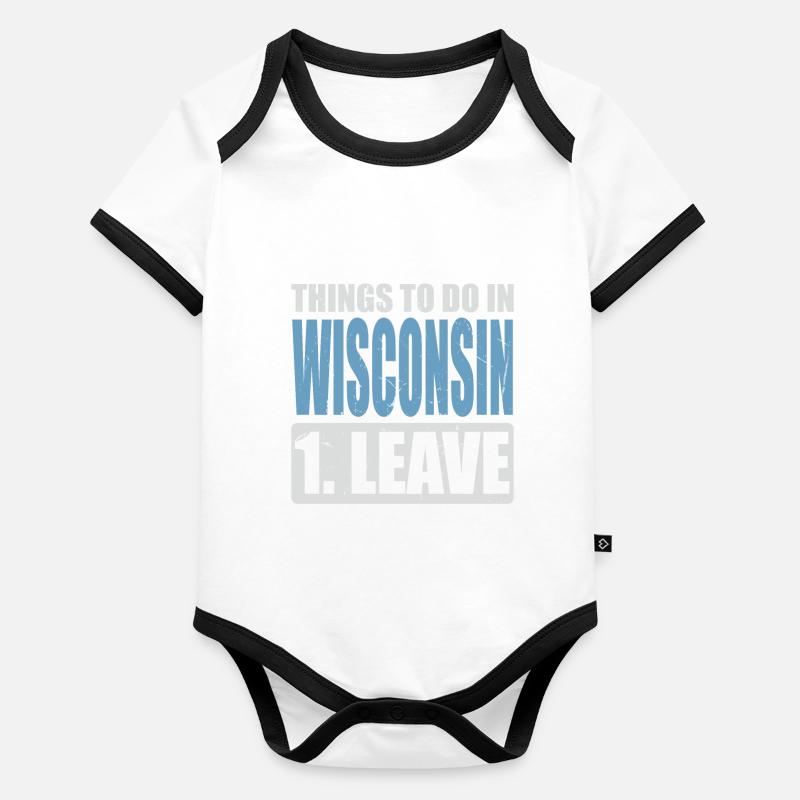 Wisconsin Meme Organic Baby Contrasting Bodysuit