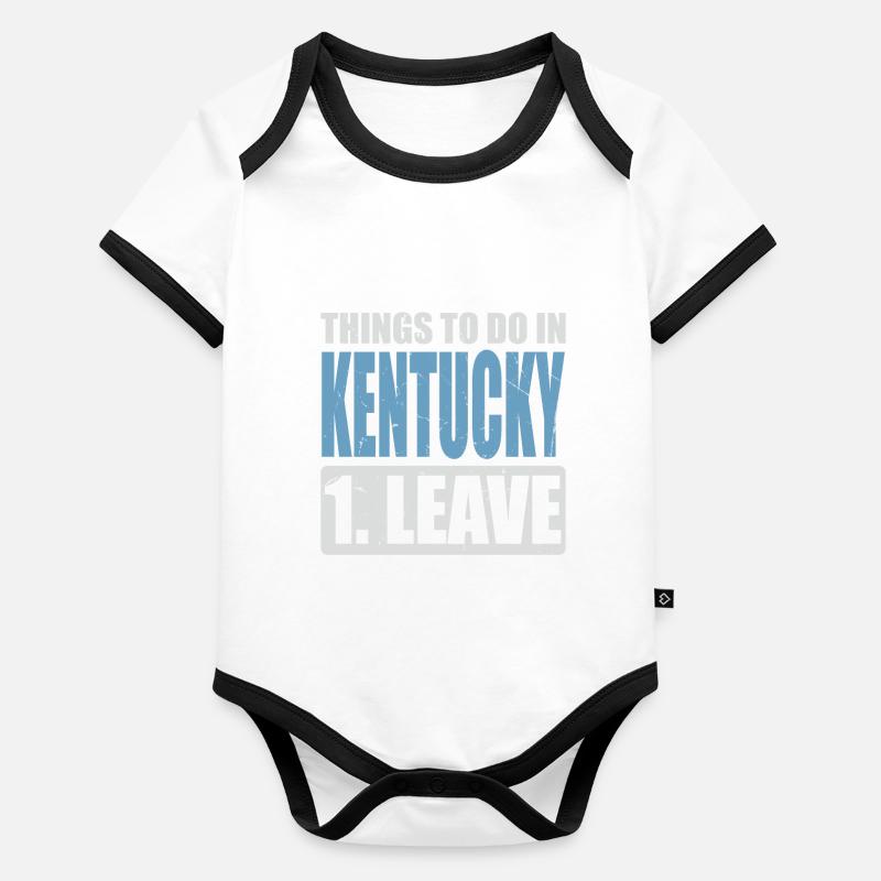 Kentucky Meme Organic Baby Contrasting Bodysuit