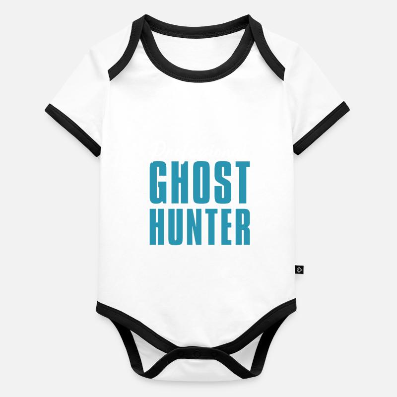 Halloween Body Bébé bio contrasté manches courtes