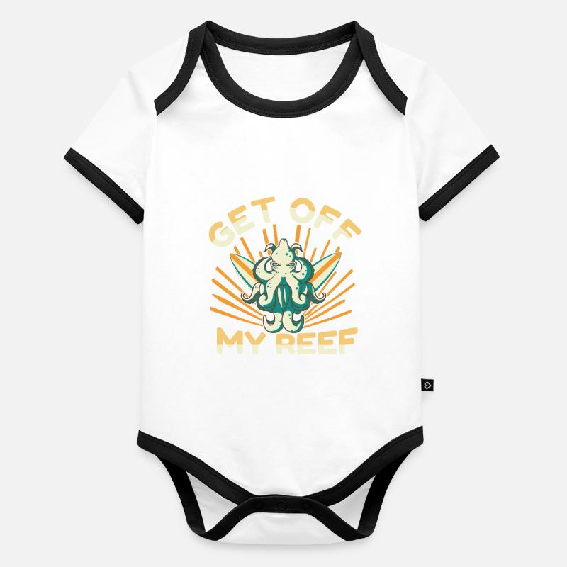 Octopus Octopus Sea Tentacle Octopus Octopus Octopus Organic Baby Contrasting Bodysuit