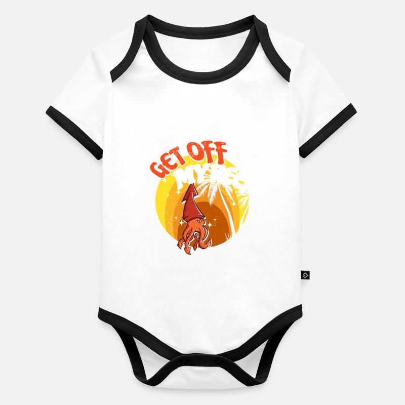 Octopus Octopus Sea Tentacle Octopus Octopus Octopus Organic Baby Contrasting Bodysuit
